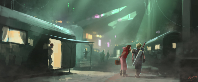 Illustration for article titled Artist Recreates Memorable Moments of Final Fantasy VII